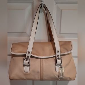 Vintage Coach Nylon Khaki Sachel L3J-6255